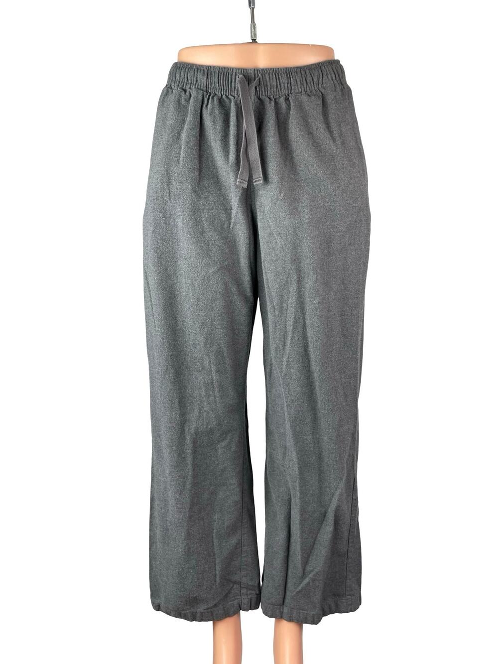 Uniqlo Women's Gray Drawstring Wide Leg High Rise Lounge Trousers Pants Size S